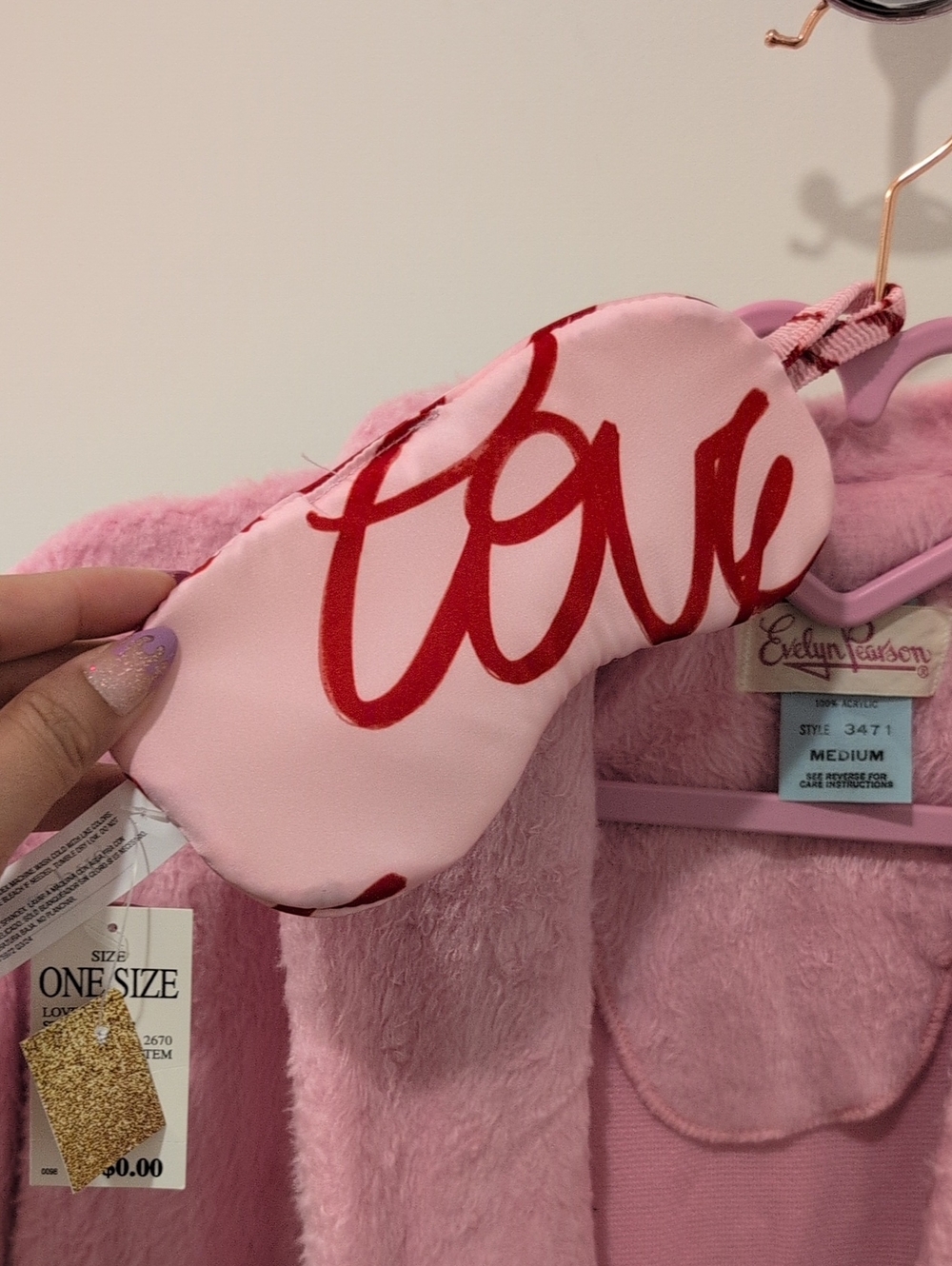Vintage Pink soft Robe - Picture 5 of 7